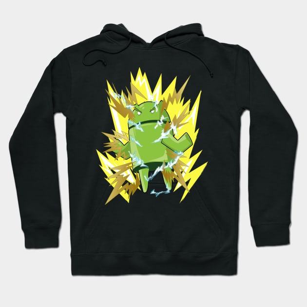 Super Saiyan Android Bot Hoodie by FungibleDesign